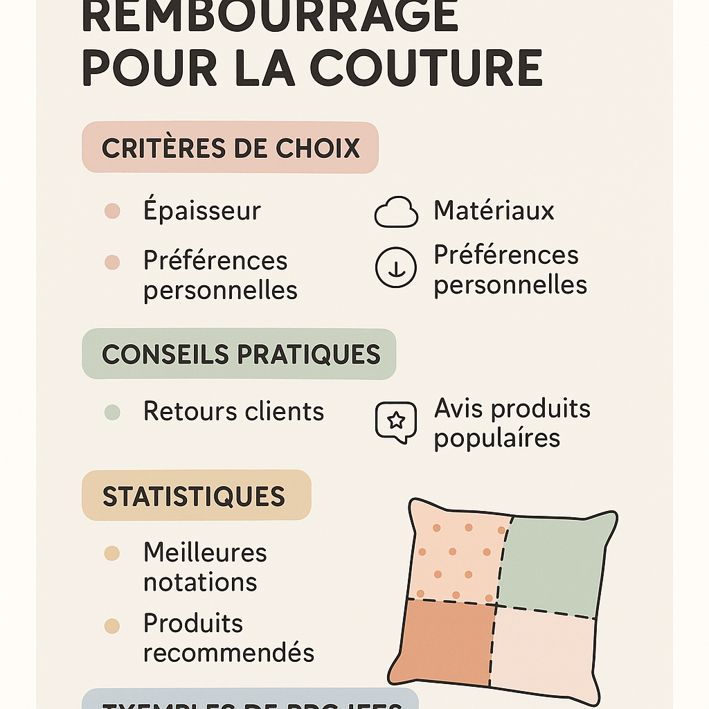 Comment choisir le bon rembourrage pour vos projets de couture ? Comment choisir le bon rembourrage pour vos projets de couture ?