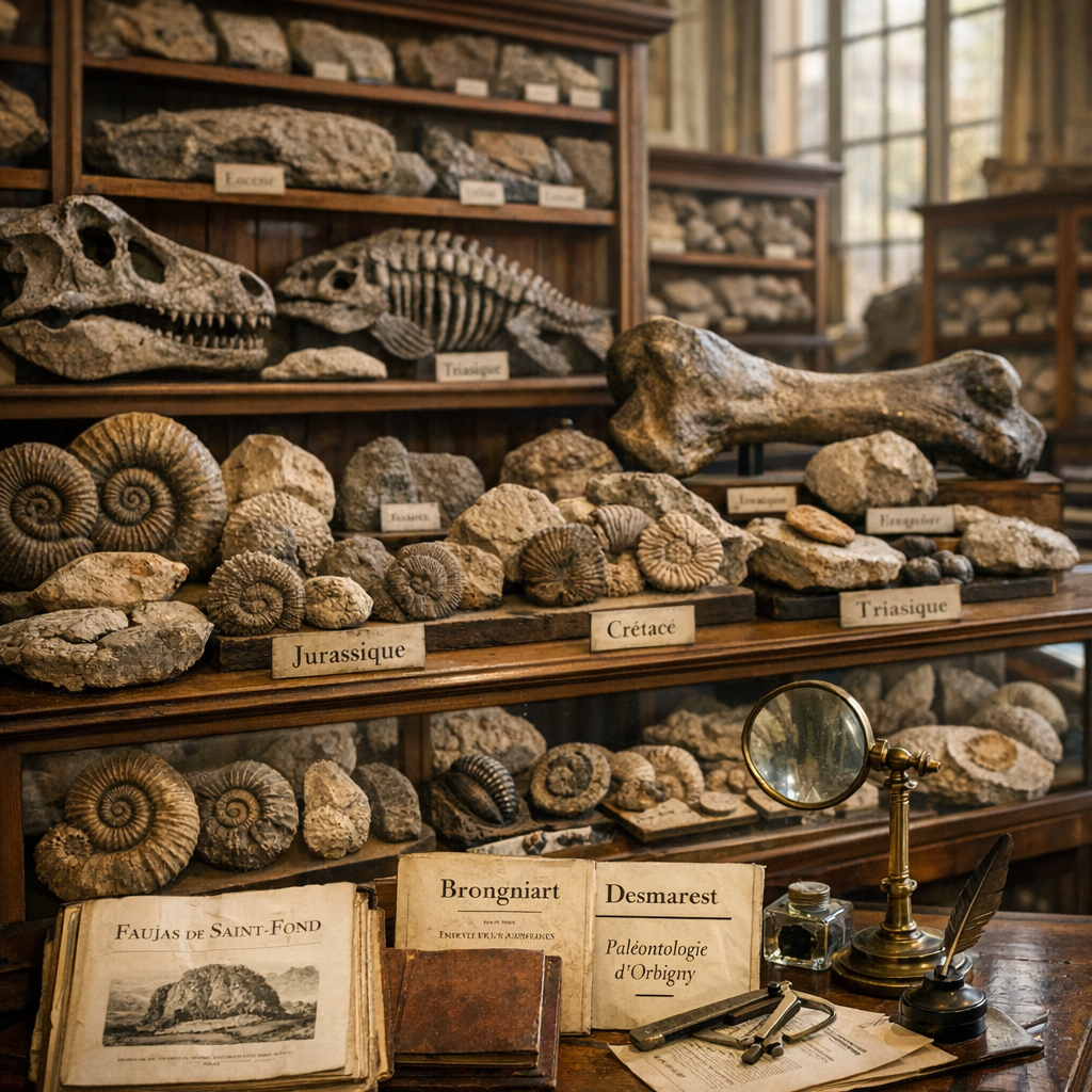 Comment les grandes collections de fossiles ont-elles été constituées au fil du temps ?