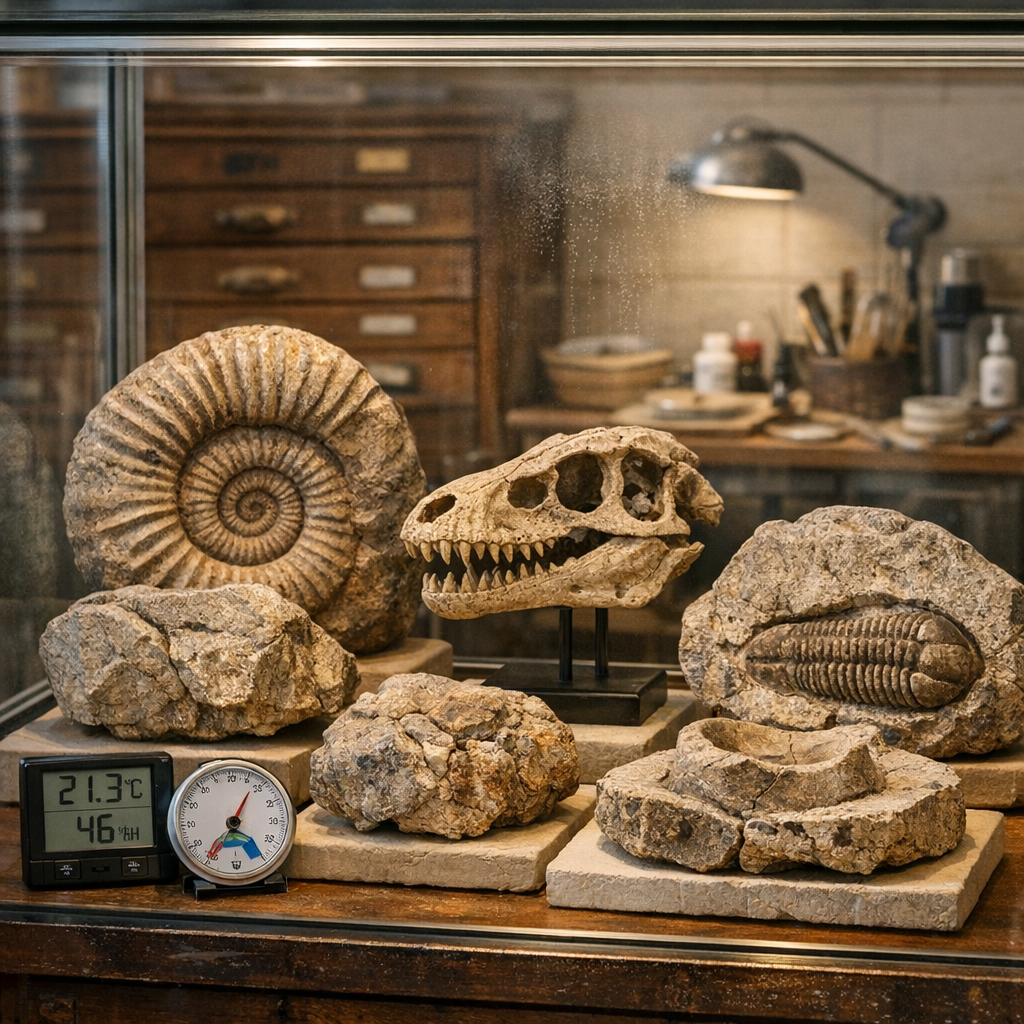 Comment sont protégés, préservés et restaurés les fossiles dans les musées ?